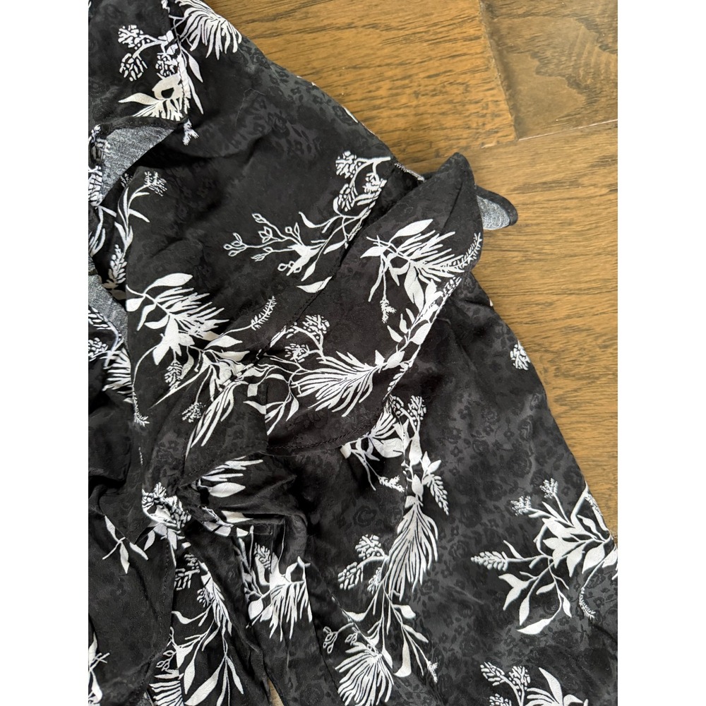 NWT Good Hart Boho Floral Ruffle Mini Dress Small - Picture 4 of 6